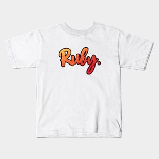 Cool Name Ruby Kids T-Shirt